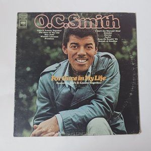 Vintage O.C. Smith For Once In My Life vinyl record, 1968 original record